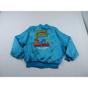 Toolies Country Bar and Saloon Phoenix Light Blue Satin Jacket Sz XL